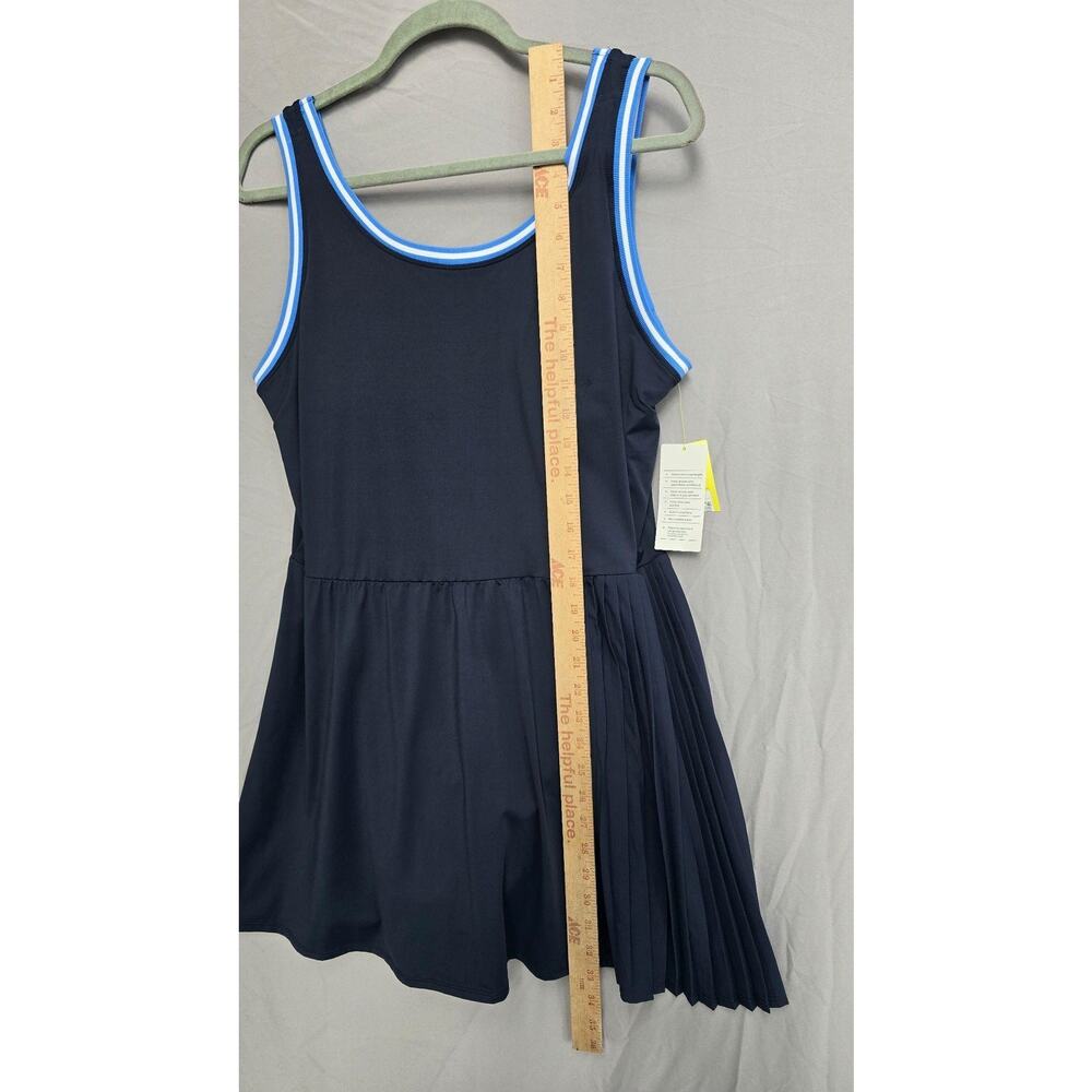 All In Motion Dress Womens XL Blue Pleated Tank Pickleball Inner Shorts Athletic - Picture 6 of 8